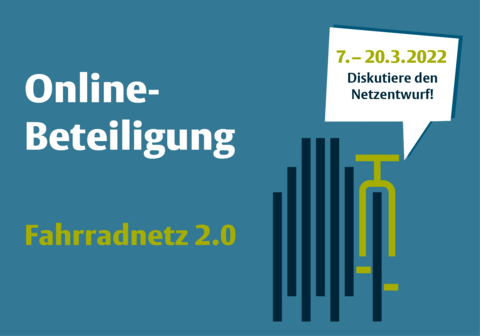 Online-Beteiligung Fahrradnetz 2.0: Aufruf zur Disukussion des Netzentwurfs