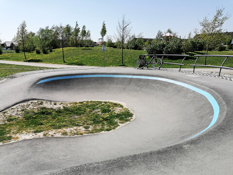 Die Pumptrack-Anlage in Wolbeck ist bei Kindern und Jugendlichen sehr beliebt. 