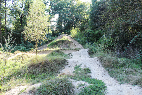 Die Dirtbike-Anlage in Berg Fidel 