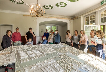 Beim Münster-Modell im Sternzeichenzimmer war immer viel los. 