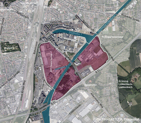 Darstellung Münster Modell Quartiere 3|4|5