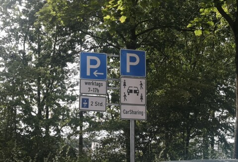 Beschilderung Kurzzeitparkplätze Gremmendorfer Meile 